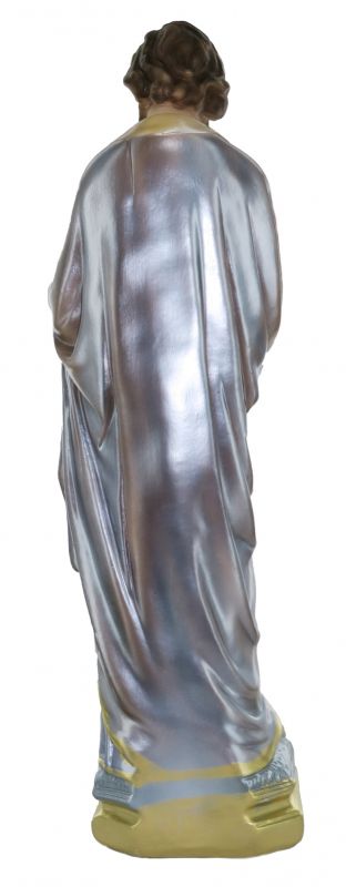 statua san giuseppe in gesso madreperlato dipinta a mano - 40 cm