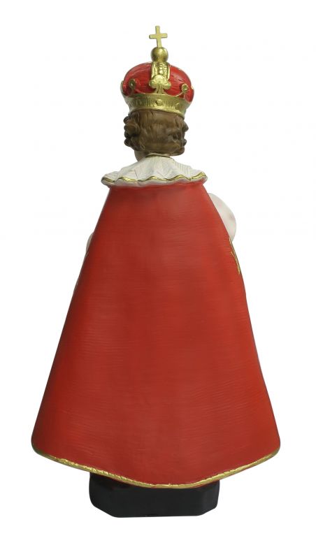 statua gesù bambino di praga in gesso dipinta a mano - 60 cm
