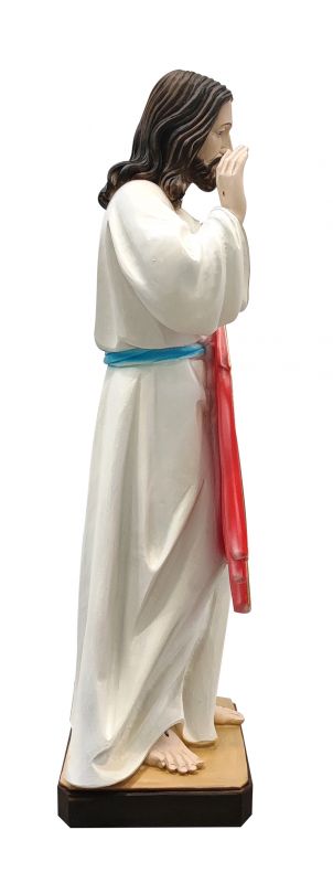 statua gesù misericordioso in resina dipinta a mano - 60 cm