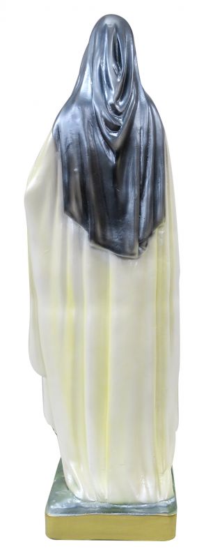 statua santa teresa in gesso madreperlato dipinta a mano - 60 cm