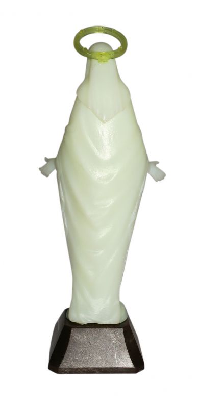 statua madonna miracolosa fosforescente 10 cm