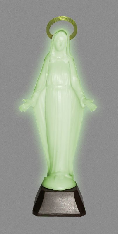 statua madonna miracolosa fosforescente 10 cm