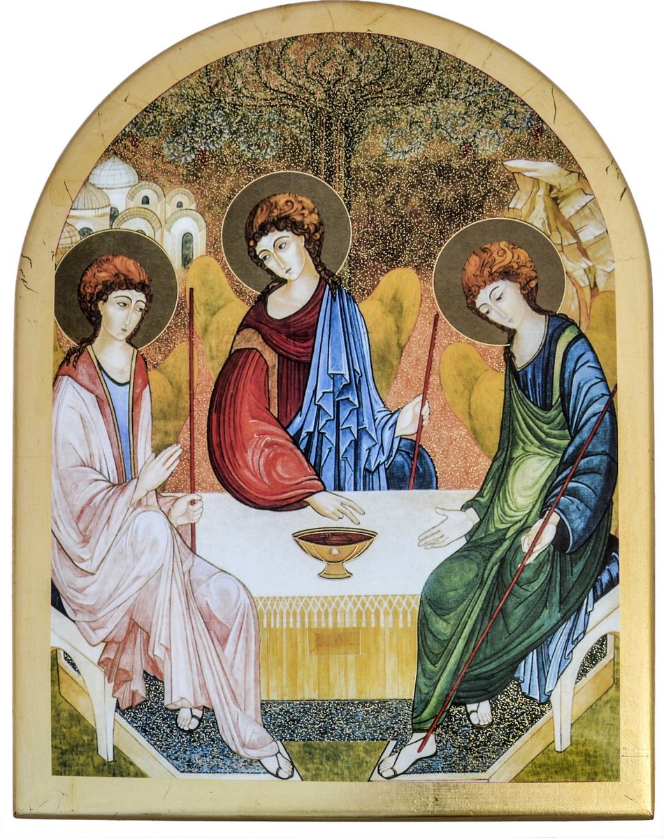quadro trinità a forma d'arco - 24,7 x 32,5 cm