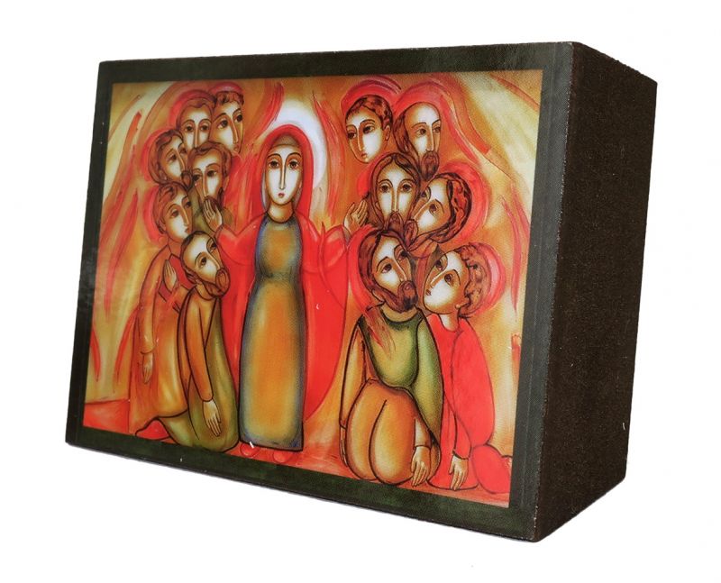 quadro pentecoste padre rupnik stampa - 5,5 x 7,5 cm (brisbane)