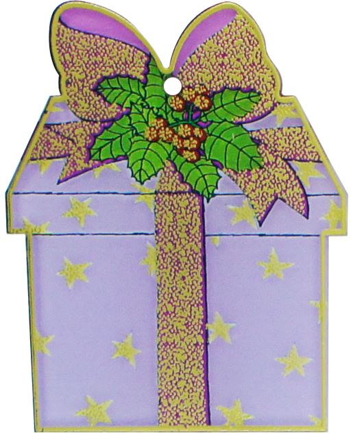 stock : addobbo natalizio: scatola regalo