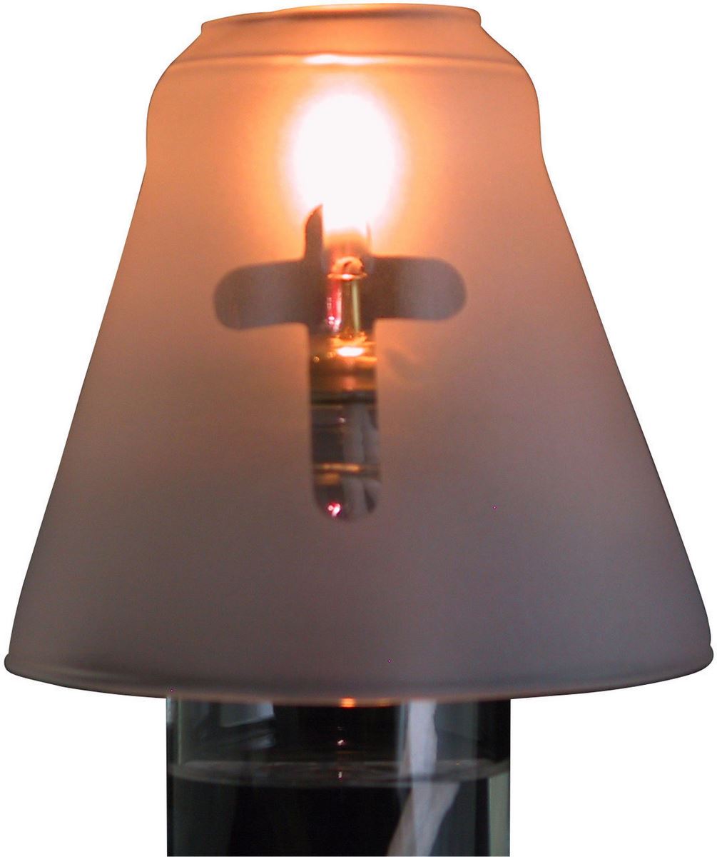 lampada per il santissimo da altare con antivento modello croce - Ø 11 x 26 cm 
