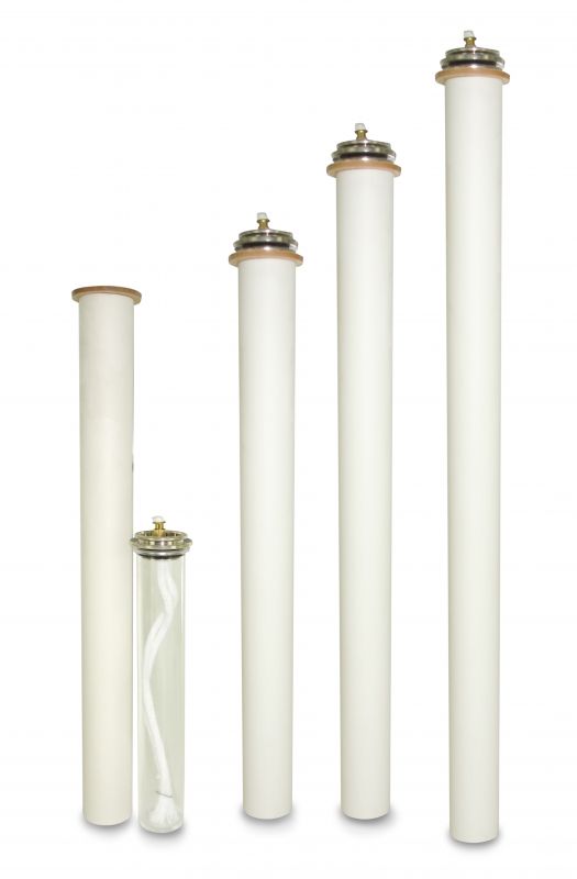 candela a cera liquida con cartuccia Ø 2,5 cm, finta candela ricaricabile per chiesa in pvc, h 20 cm