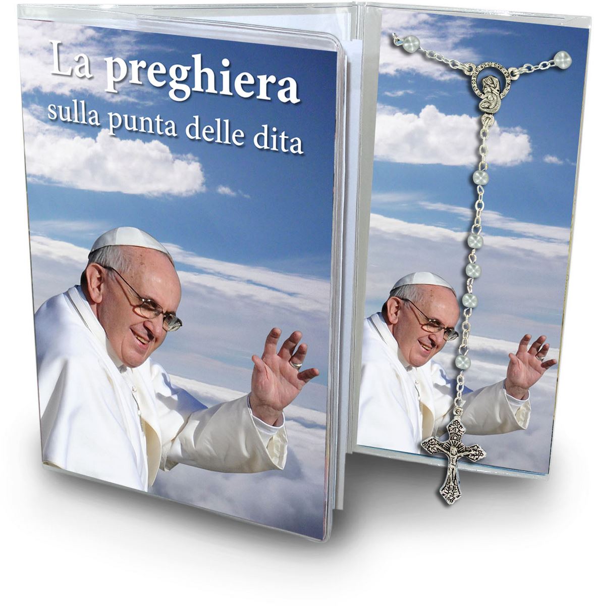 libretto rosario con la preghiera delle 5 dita e rosario - italiano