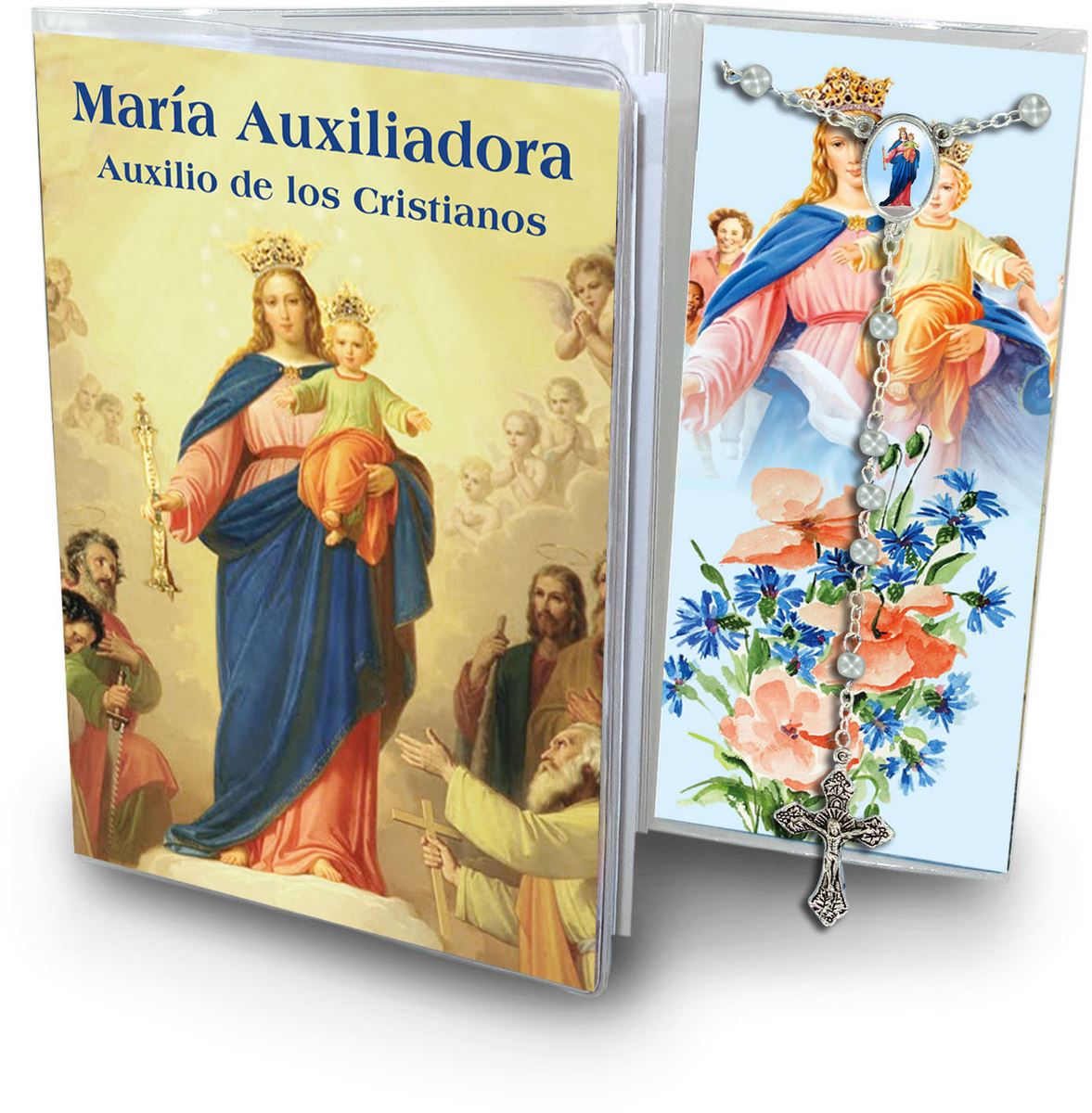 libretto con rosario madonna ausiliatrice - spagnolo