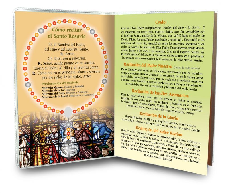 libretto con rosario basilica de la mercè - spagnolo