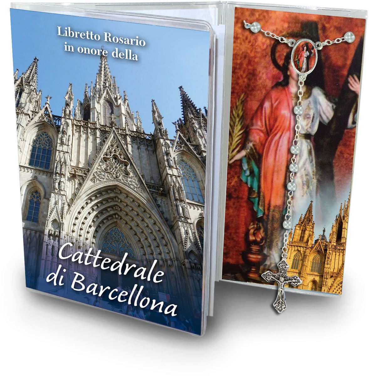 libretto con rosario cattedrale di barcellona - italiano
