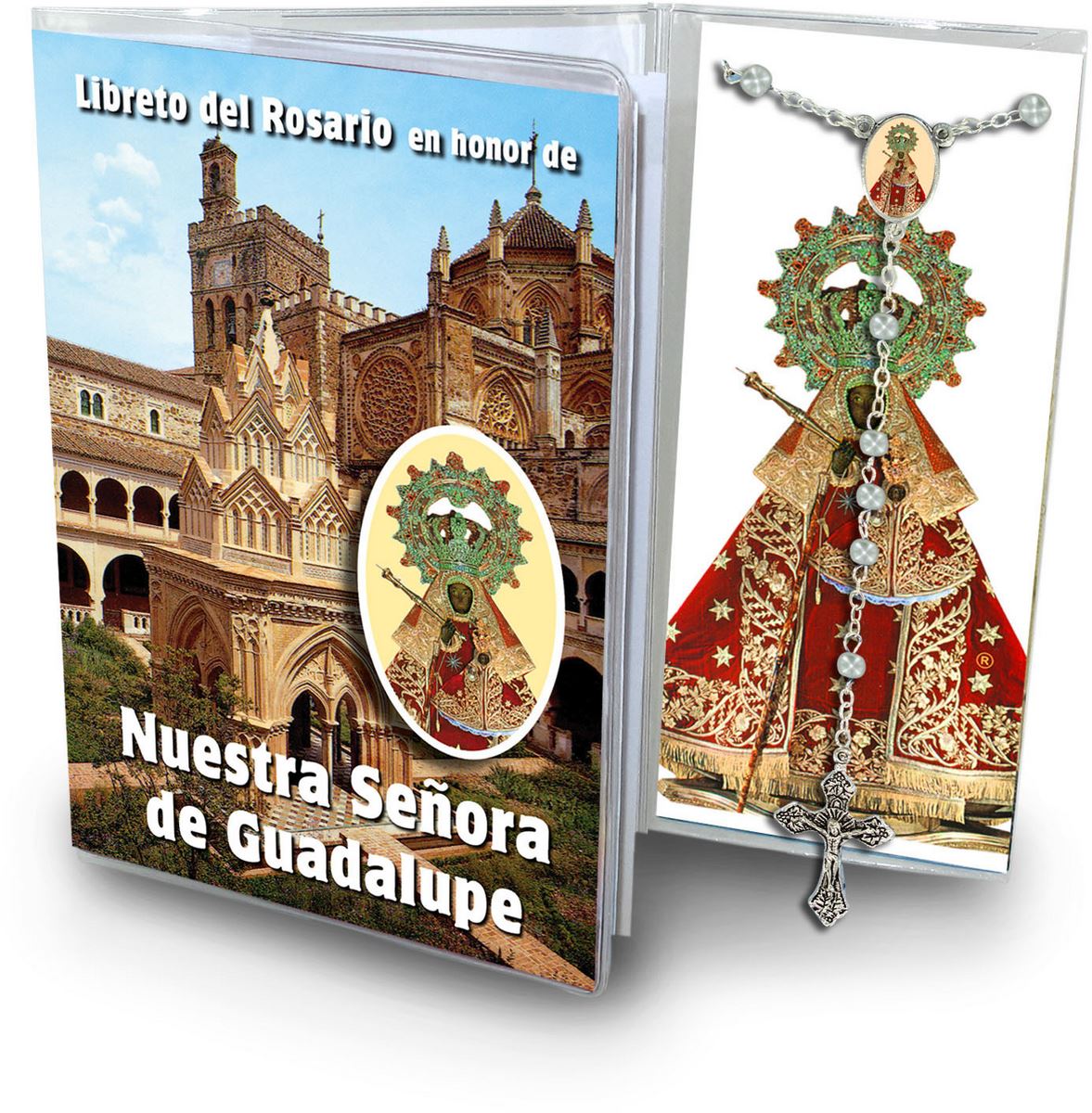 libretto con rosario madonna di guadalupe (spagna) - spagnolo