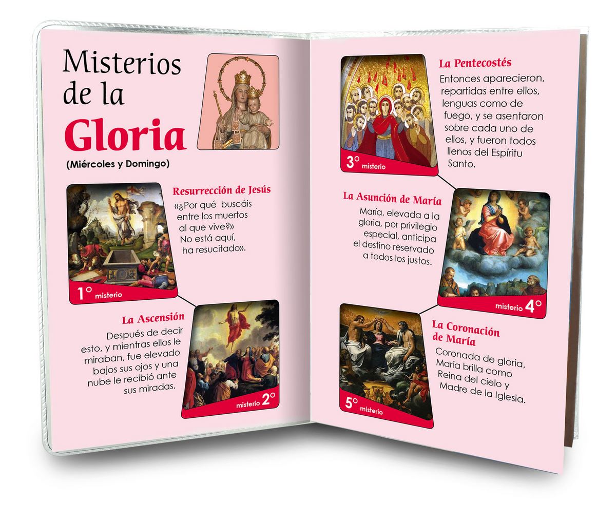 libretto con rosario madonna del carmelo - spagnolo