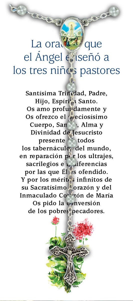 libretto con rosario santuario della madonna di fatima - spagnolo