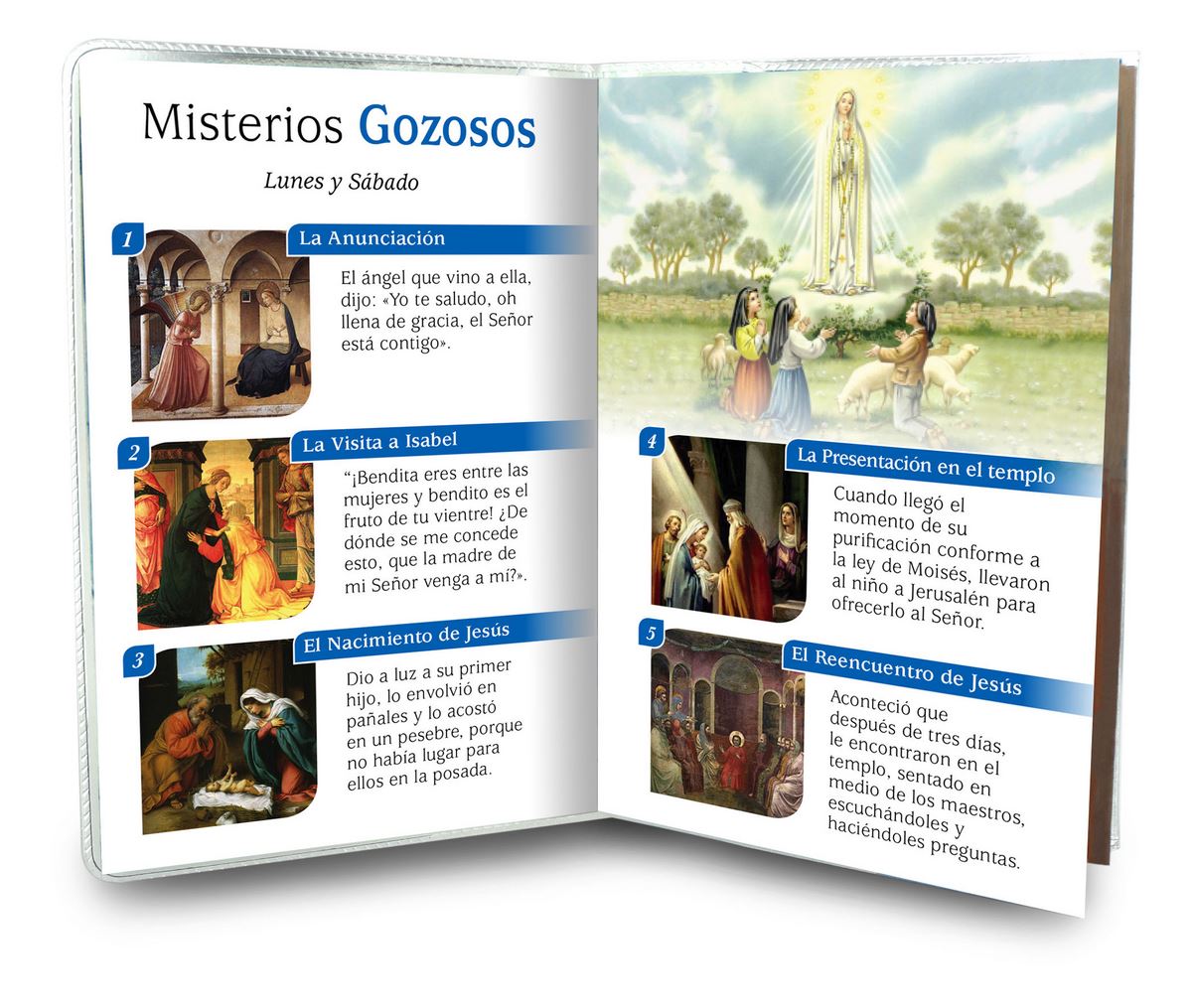 libretto con rosario santuario della madonna di fatima - spagnolo