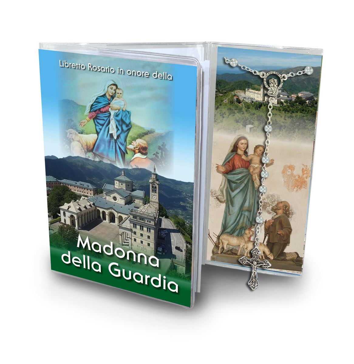 libretto con rosario madonna della guardia (genova) - italiano