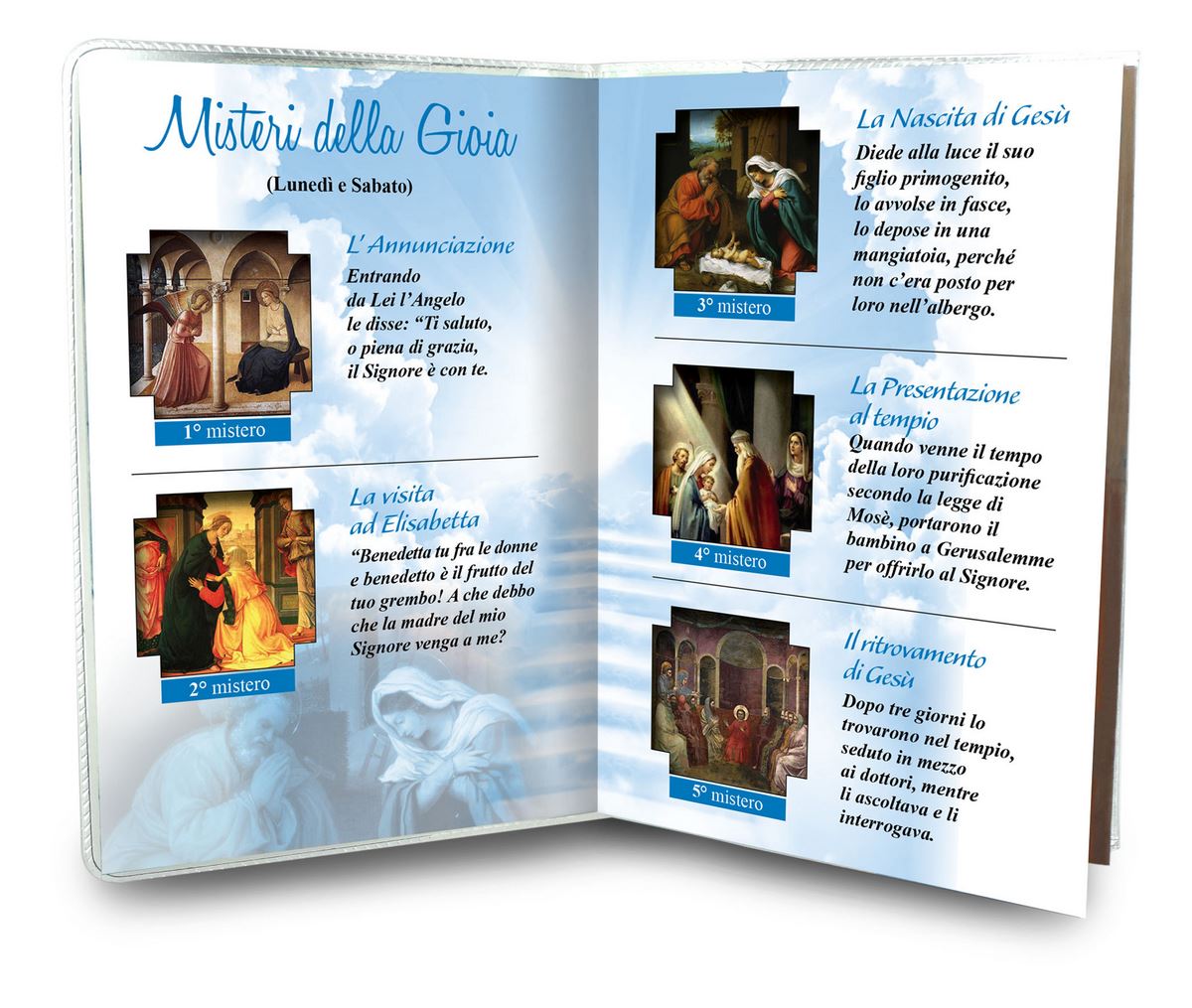 libretto con rosario madonna miracolosa - italiano