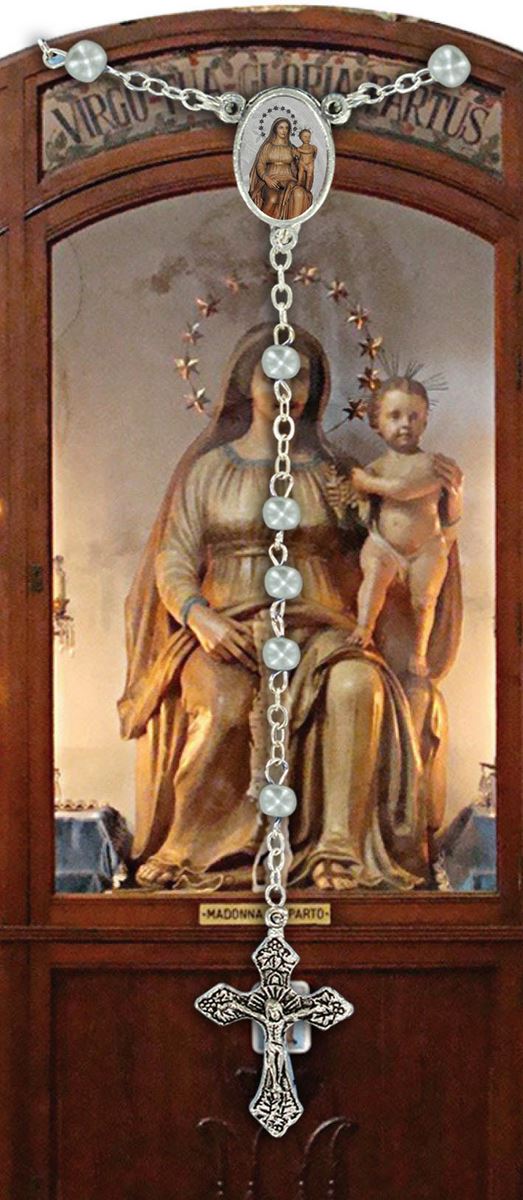 libretto con rosario madonna del parto - italiano