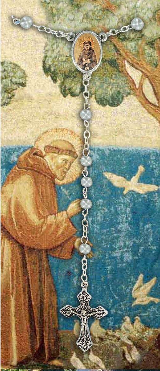 libretto con rosario san francesco d'assisi e rosario - italiano