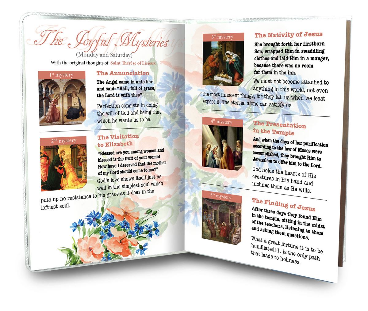 libretto con rosario santa teresa di lisieux - inglese
