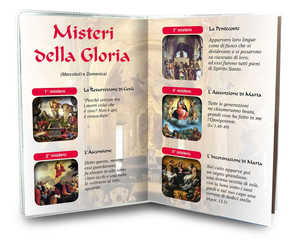 libretto con rosario villa sacro cuore triuggio - italiano 