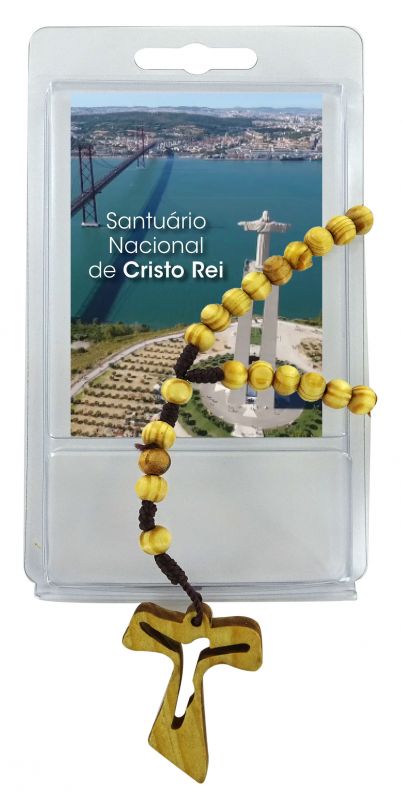 rosario ulivo con tau e preghiera a cristo rei