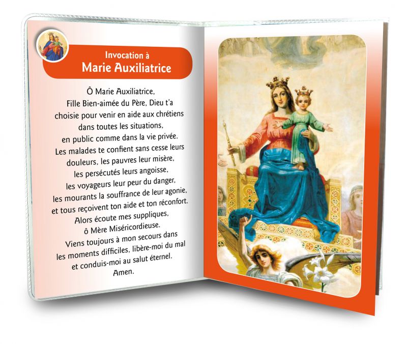 libretto preghiere alla madonna ausiliatrice e rosario - francese