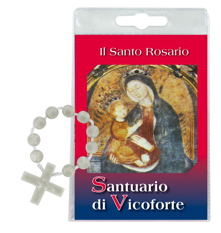 decina con pieghevole della madonna del santuario di vicoforte (mondovì) – italiano