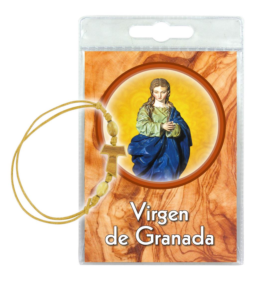 blister preghiera a madonna della cattedrale di granada con bracciale - spagnolo