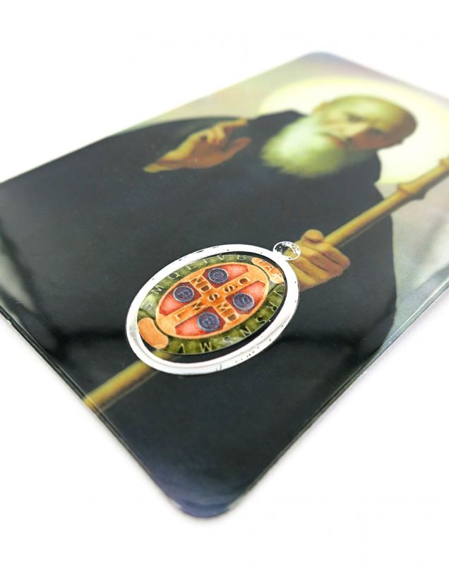 card san benedetto in pvc - 5,5 x 8,5 cm - spagnolo
