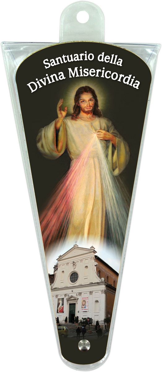 ventaglio del santuario della divina misericordia (roma) - altezza di 17,5 cm