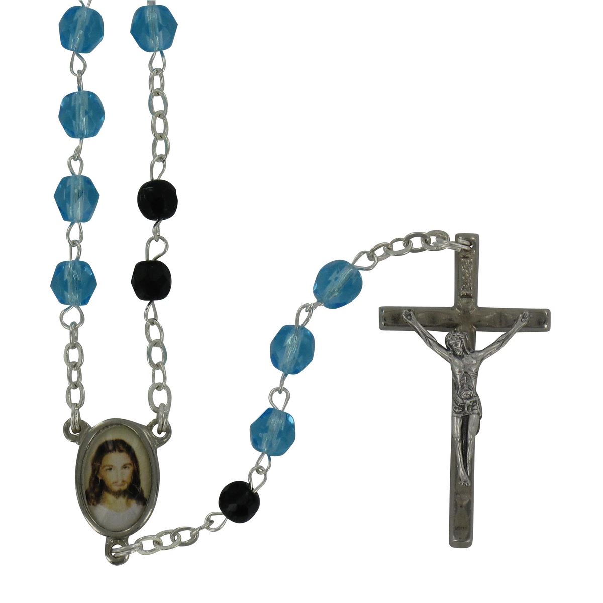 rosario s. brigida, rosario dei dolori di santa brigida, azzurro e nero