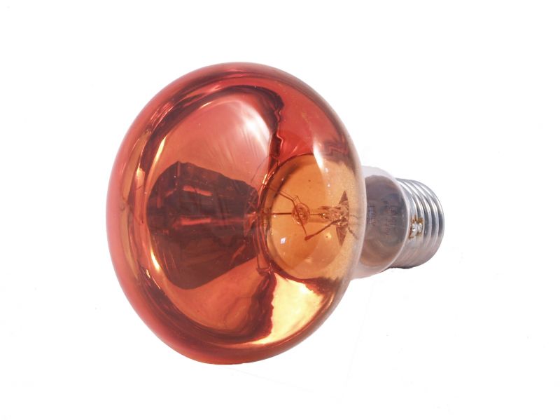 lampadina spot 60 watt - e27 - arancio – bertoni presepe linea natale