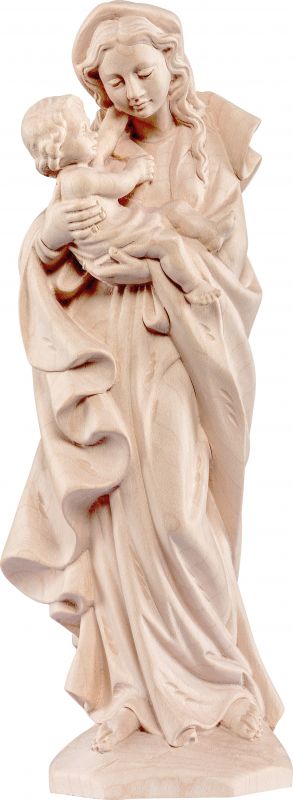 statua della madonna germania da 30 cm in legno naturale - demetz deur