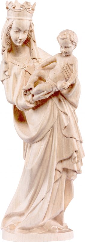 statua della madonna di salisburgo - demetz - deur - statua in legno dipinta a mano. altezza pari a 35 cm.