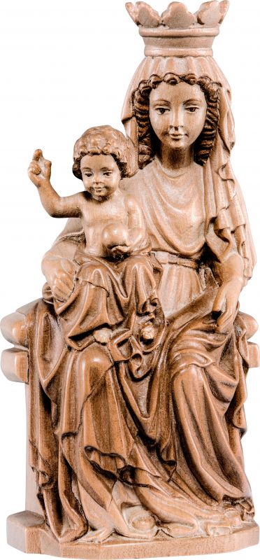 statua della madonna di praga - demetz - deur - statua in legno dipinta a mano. altezza pari a 80 cm.