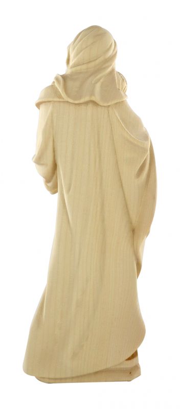 statua della madonna tirolese in legno naturale, linea da 20 cm - demetz deur