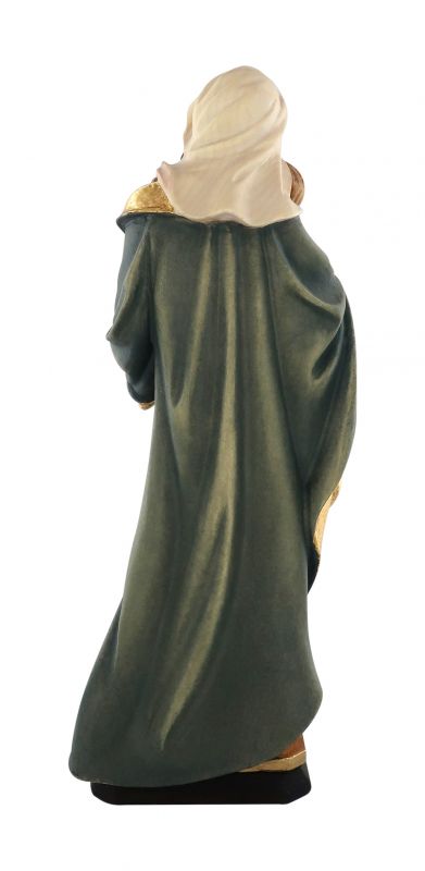 statua della madonna tirolese in legno dipinto a mano, linea da 20 cm - demetz deur