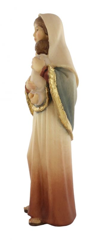 statua della madonna ferruzzi, linea da 10 cm, in legno dipinto a mano - demetz deur