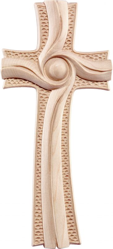 crocifisso croce della luce - demetz - deur - croce in legno dipinta a mano. altezza pari a 35 cm.