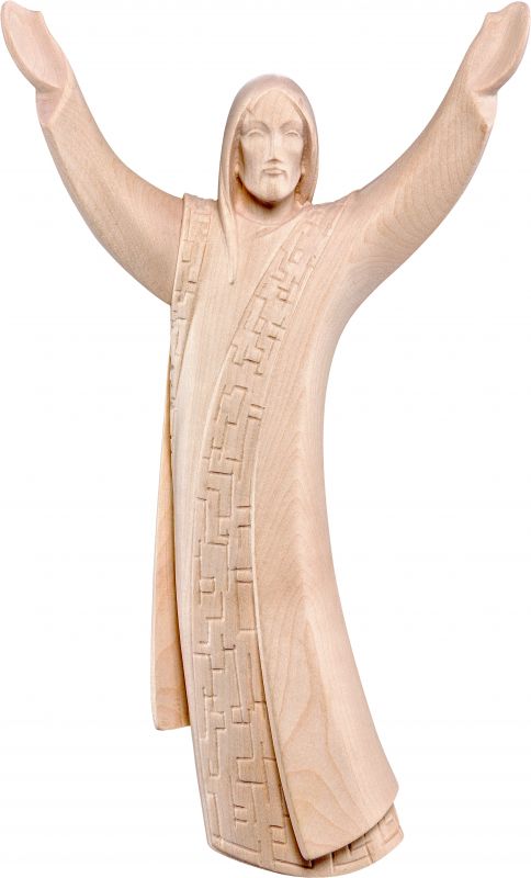 resurezione d'appendere - demetz - deur - statua in legno dipinta a mano. altezza pari a 40 cm.