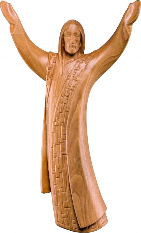 resurezione d'appendere ciliegio - demetz - deur - statua in legno dipinta a mano. altezza pari a 15 cm.