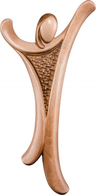 cristo design - demetz - deur - statua in legno dipinta a mano. altezza pari a 40 cm.