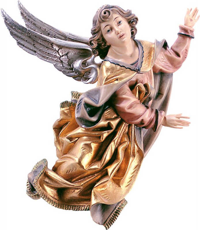 angelo riemenschneider sx - demetz - deur - statua in legno dipinta a mano. altezza pari a 14 cm.