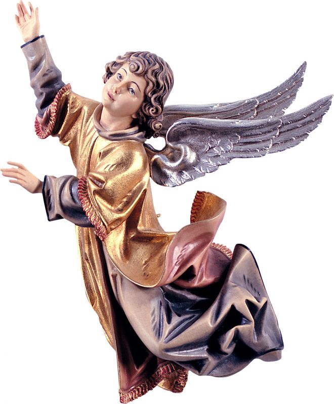 angelo riemenschneider dx - demetz - deur - statua in legno dipinta a mano. altezza pari a 22 cm.