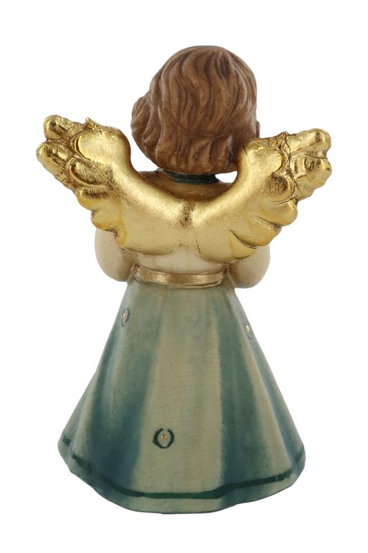 statuina dell'angioletto che prega, linea da 7 cm, in legno dipinto a mano, collezione angeli sissi - demetz deur