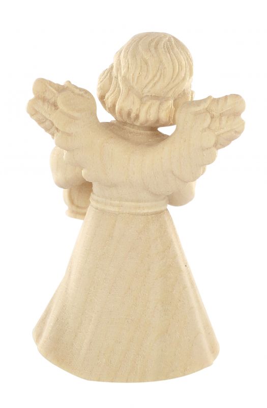 statuina dell'angioletto con lanterna, linea da 7 cm, in legno naturale, collezione angeli sissi - demetz deur