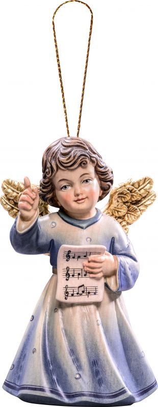angelo sissi direttore di orchestra da appendere - demetz - deur - statua in legno dipinta a mano. altezza pari a 5 cm.