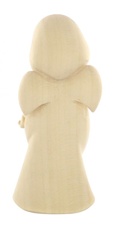 statuina dell'angioletto con violino, linea da 6 cm, in legno naturale, collezione angeli sognatori - demetz deur