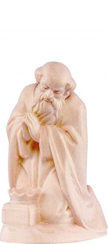 re melchiorre b.k. - demetz - deur - statua in legno dipinta a mano. altezza pari a 7 cm.